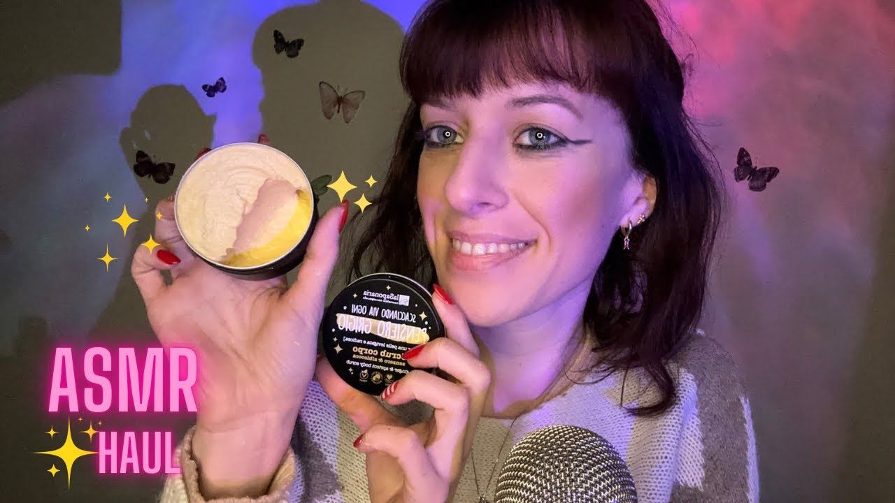 Haul di Prodotti BIO RILASSANTE 🪴🌼🌈 tapping, scratching, whispering 🪴asmr ita