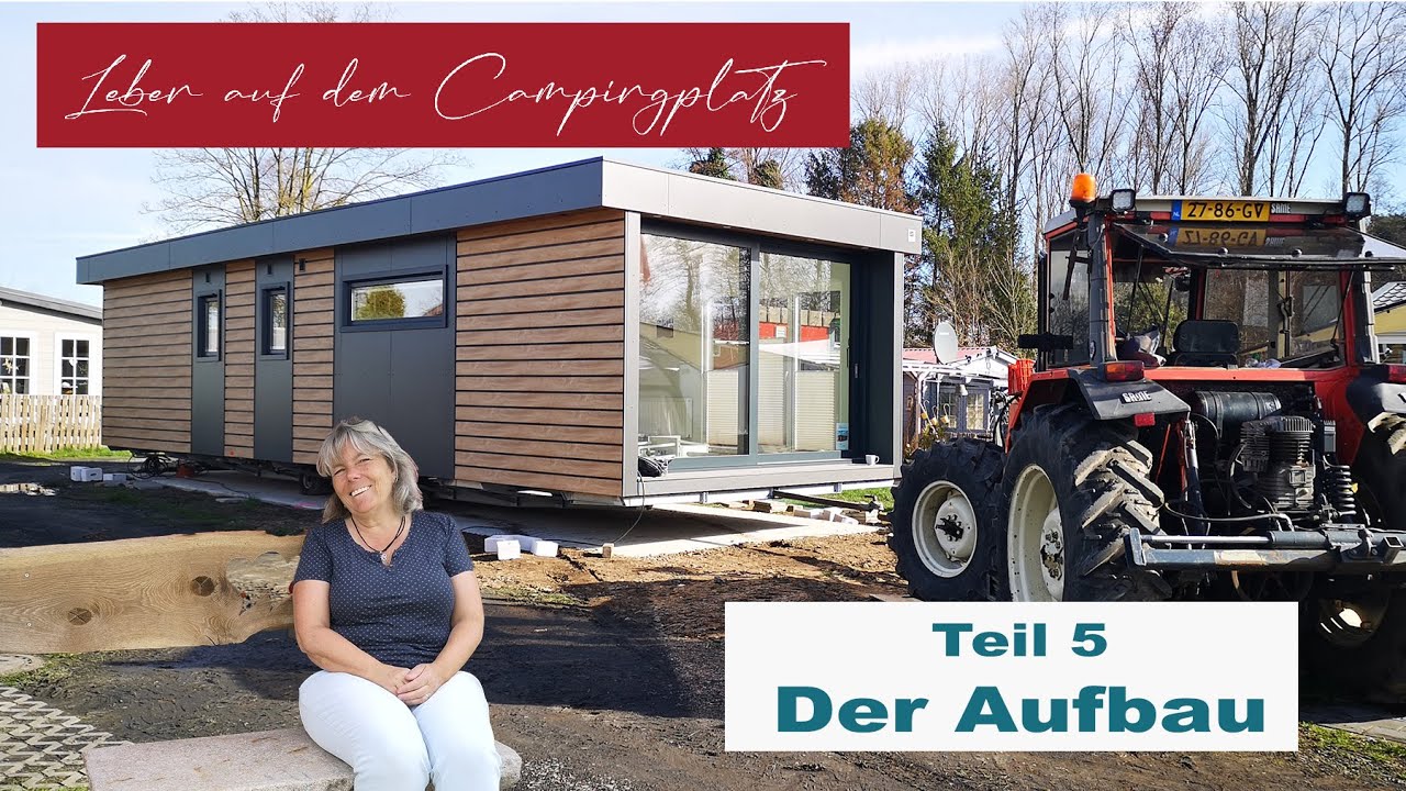 Unser Tinyhouse wird aufgebaut! 