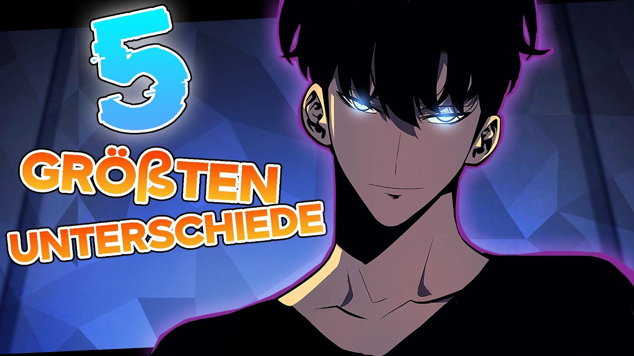 5 KRANKE UNTERSCHIEDE IM SOLO LEVELING ANIME!