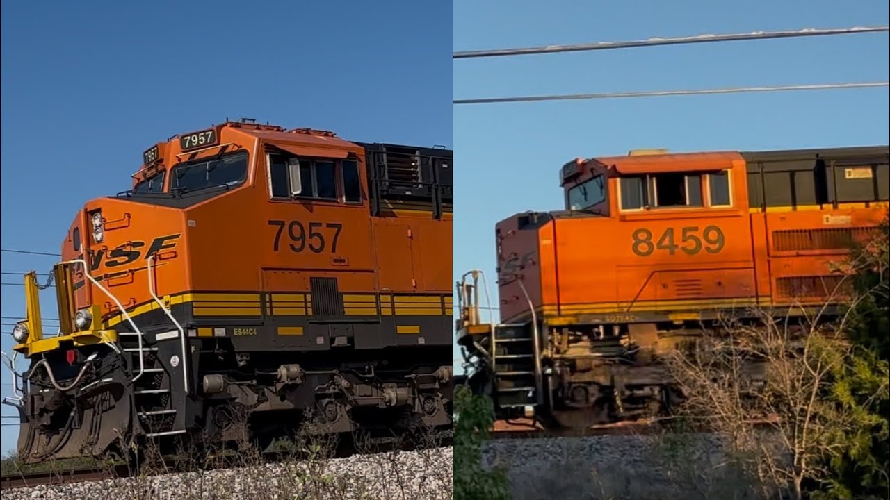 BNSF 7957 + BNSF 8459 - Carrollton, TX (November 21, 2025) #bnsf  