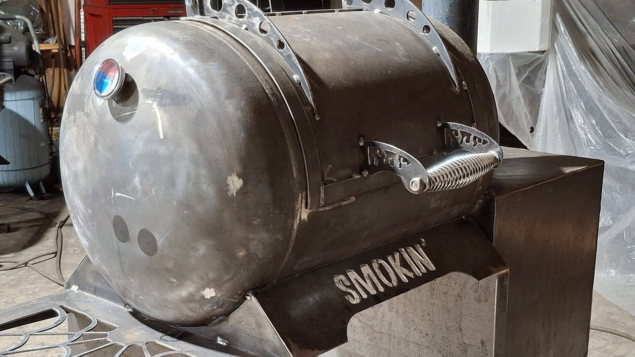 Air compressor bbq build and cook
