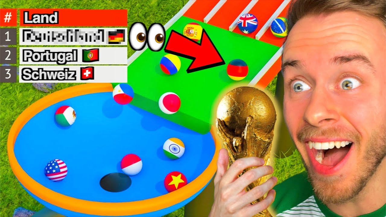 Fu&szlig;ball WM - aber in MARBLE RACE! 👀🏆 (Katar 2022)