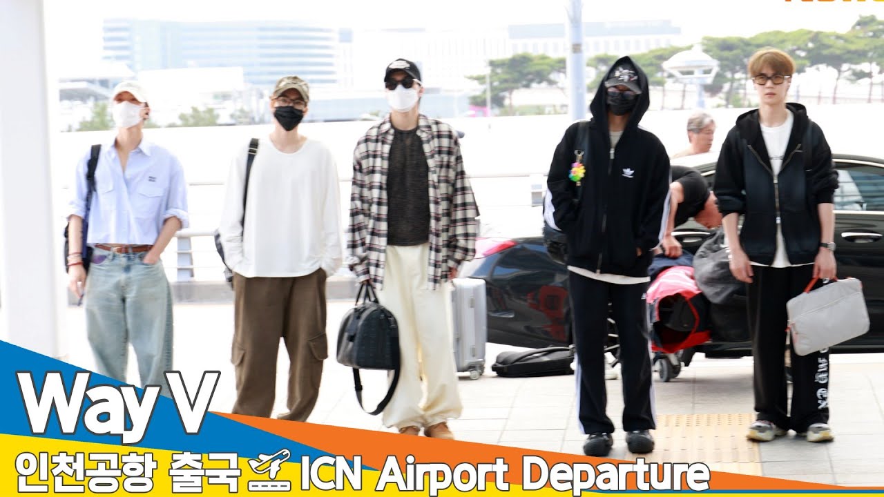 웨이션브이(WayV:WeiShenV), 인천국제공항 출국✈️'SMTOWN LIVE 2025 in LONDON' Airport Departure 2025.6.26 Newsen