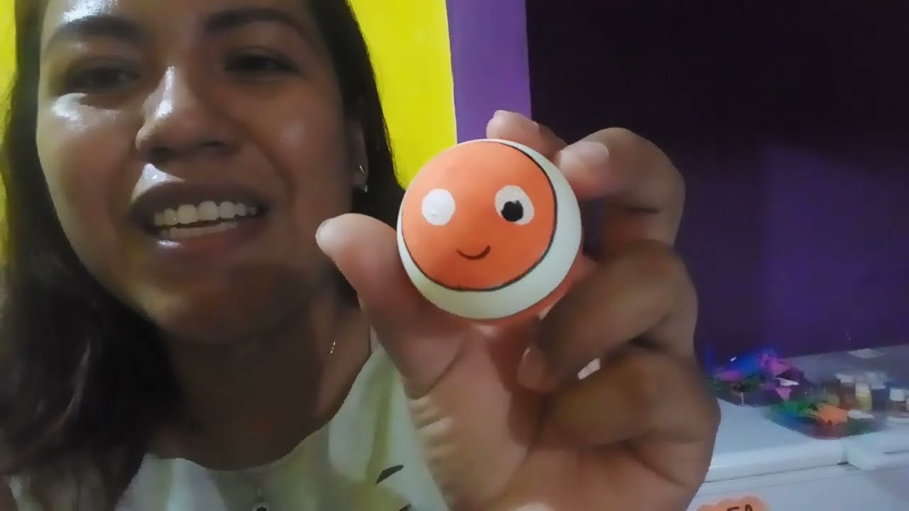 Decorando a NEMO en cascarón de HUEVO (pez payaso) 🐟🐚🐟