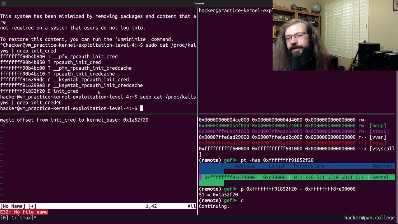 Kernel Exploitation - CSE598 - Robert - 2024.04.10