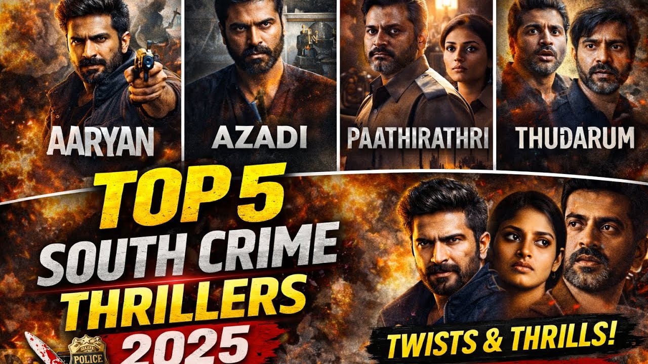 Top 5 South Crime Thriller Movies 2025 🔥 Mind Blowing Twists | Best South Thriller Movies Hindi 