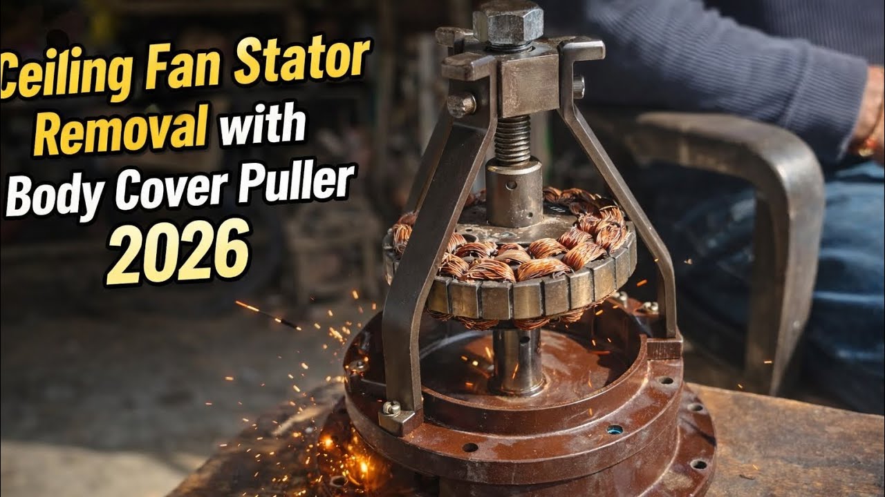 Ceiling fan stator removal with body cover puller 2026
