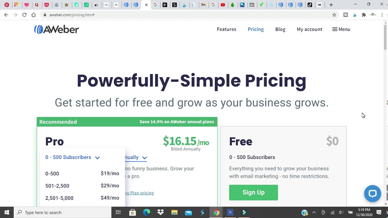 Aweber free trial