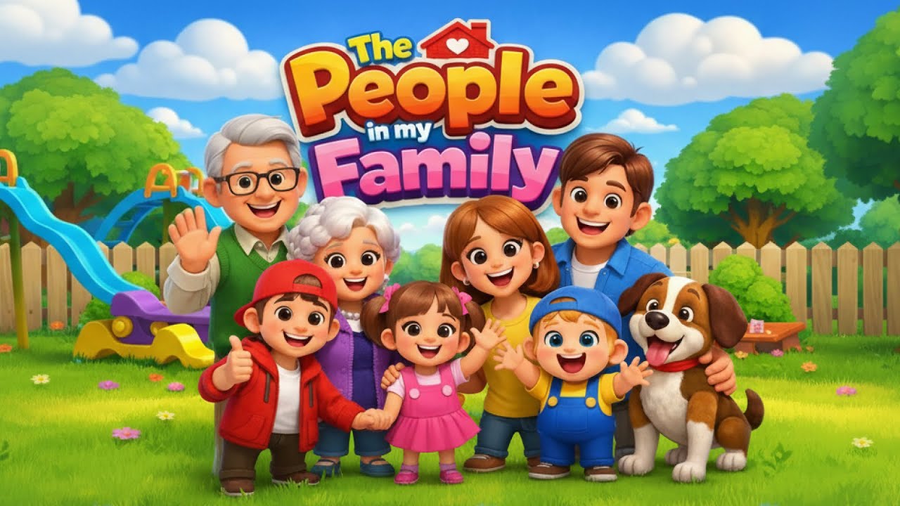 My Family Song 👨‍👩‍👧‍👦 | Learn Family Members for Toddlers