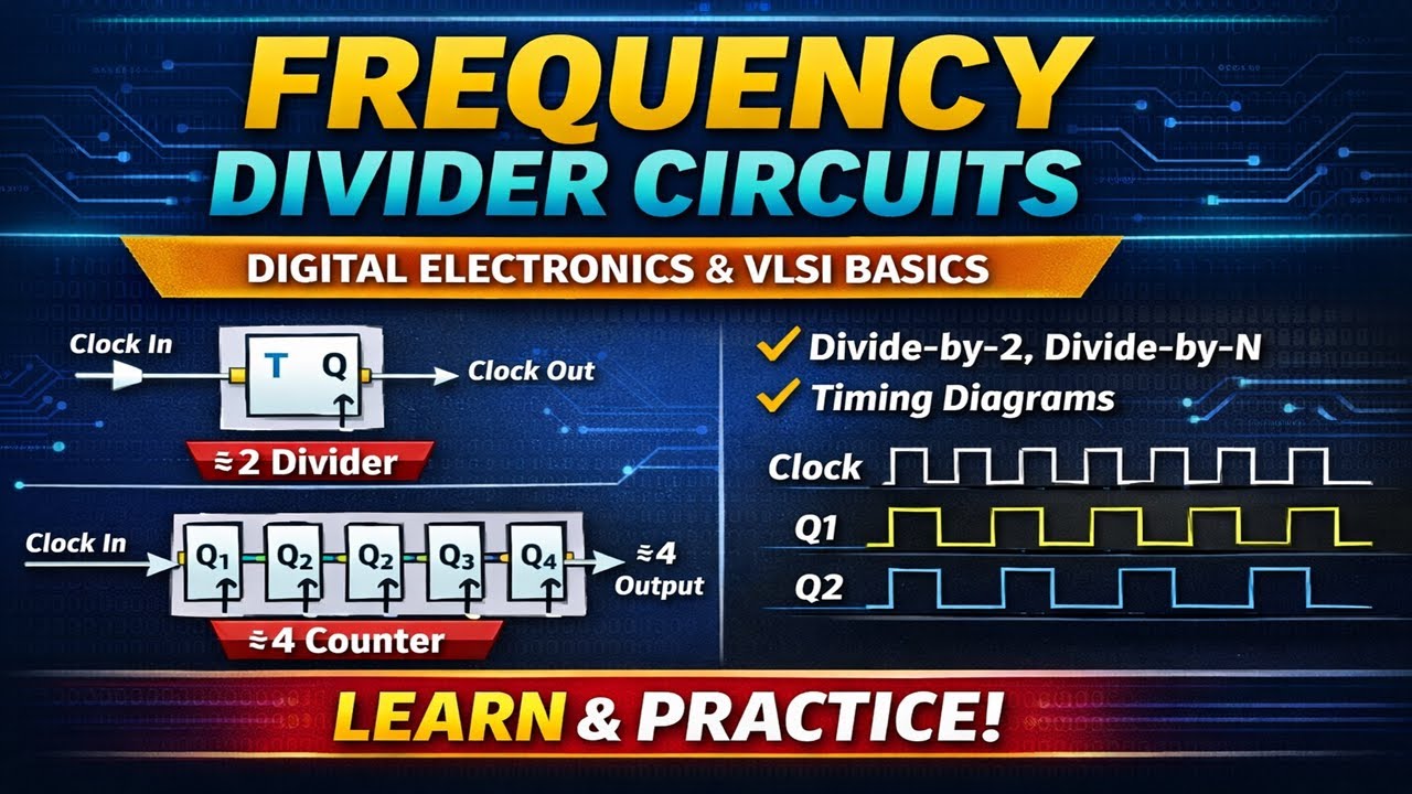 Frequency Divider Circuits | Digital Electronics | VLSI Basics