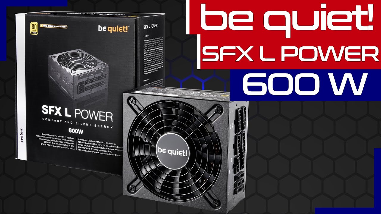 Das be quiet SFX L Netzteil mit einem groben Manko. 600 Watt PSU für Mini ITX Gehäuse. CM Kabel...