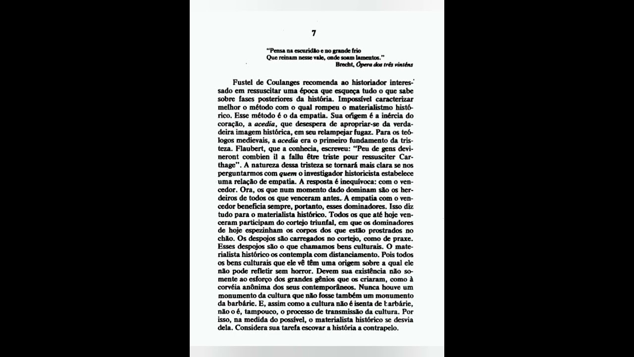 SOBRE O CONCEITO DA HISTÓRIA