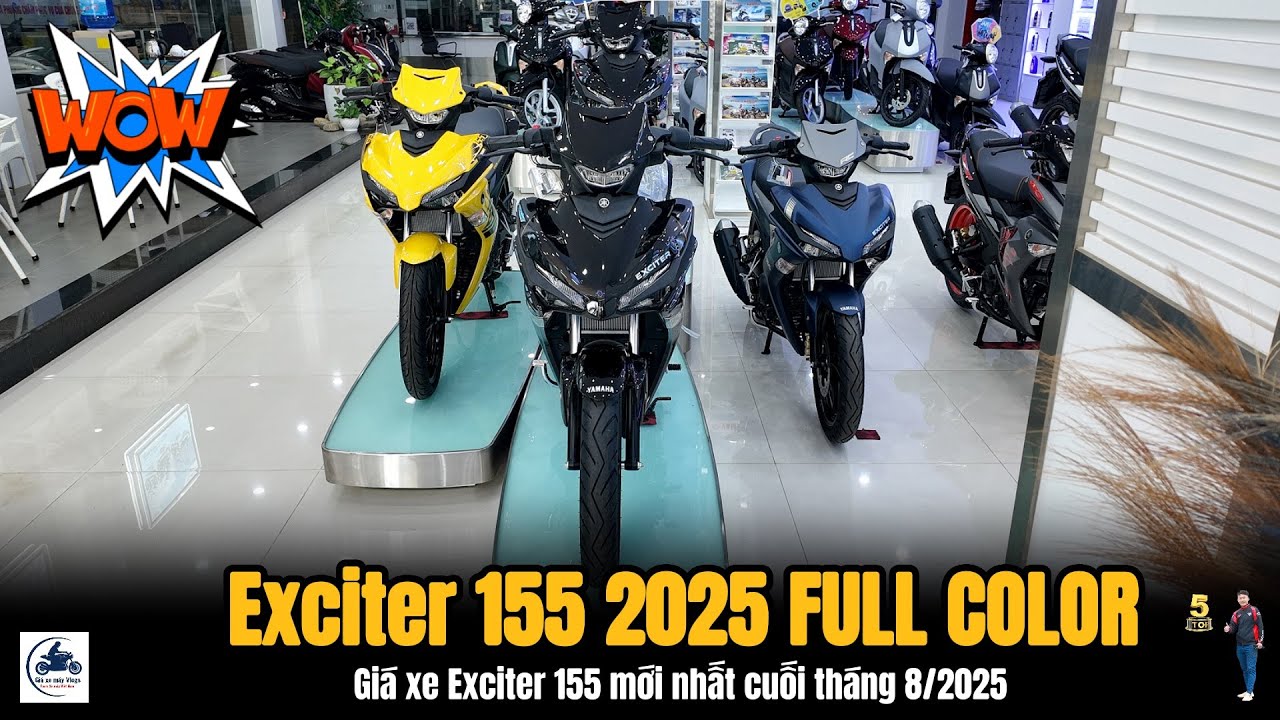&ldquo;HOT&rdquo;  Exciter 155 2025 FULL COLOR ▶ Gi&aacute; xe Exciter 155 2025 cuối th&aacute;ng 8 🔴 GI&Aacute; XE M&Aacute;Y VLOGS
