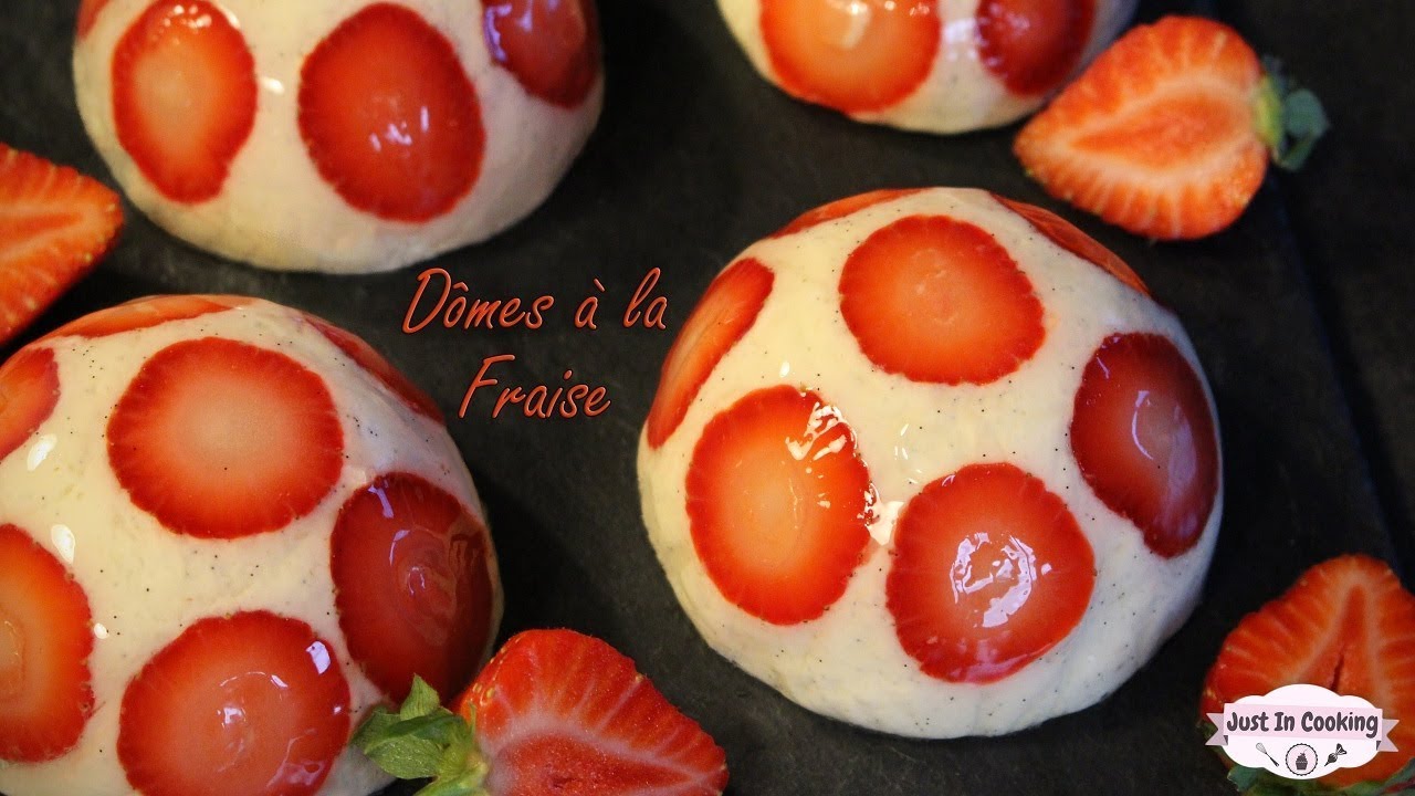 Recette du Fraisier revisité : Les Dômes à la Fraise