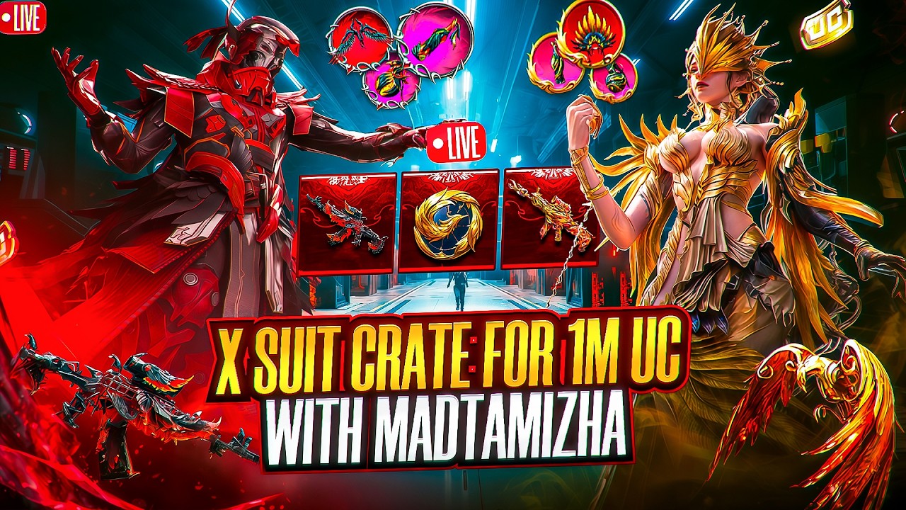 🥵 1 MILLION UC  LIVE X-Suit Crate Opening | Dark Raven X-Suit Maxout | PHOENIXTRA X-SUIT Gameplay