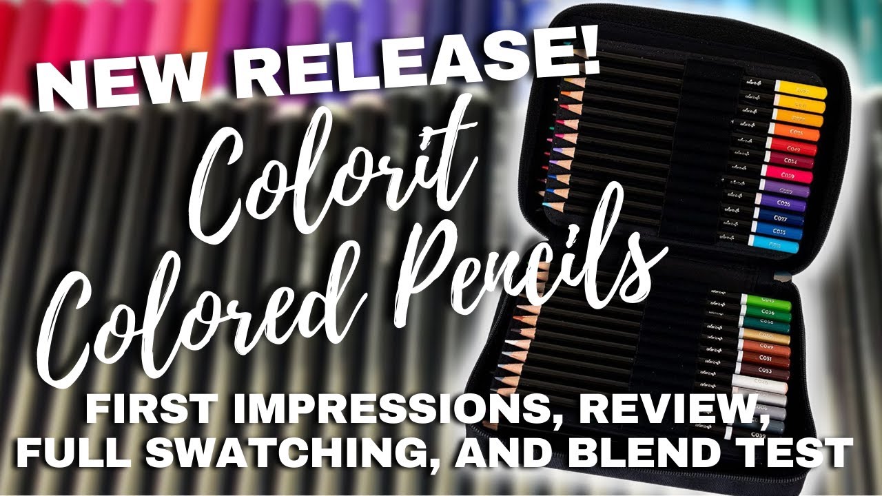 NEW RELEASE - COLOR IT COLORED PENCILS | First Impressions, Review, Full Swatching, & Blend Test