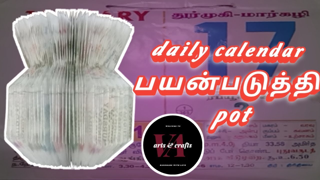 Pot making with daily calendar #calendarcraft