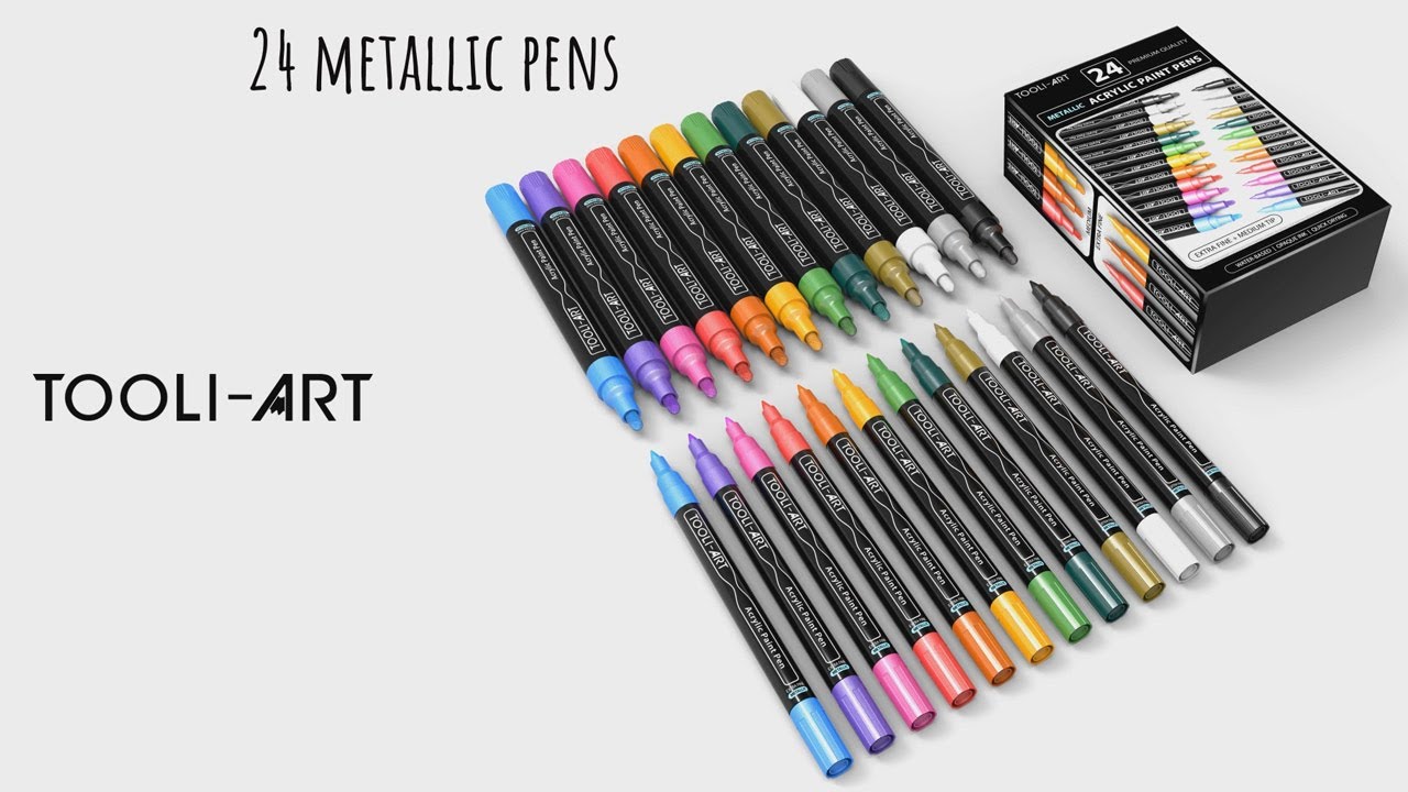 TOOLI-ART METALLIC ACRYLIC PAINT PENS