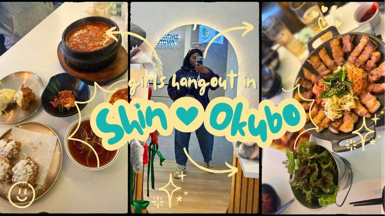 Girls Day Out in Shin Okubo: Korean Restaurant, Shopping for Skincare products, Cafe & PhotoBooth 📸🧴