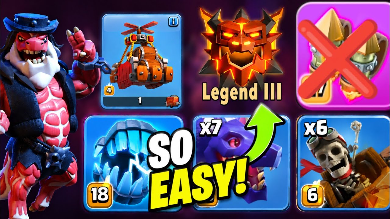 This Dragon Army Gets EASY 320 Every Time in Legend League! th18 best attack strategy Clash of clan