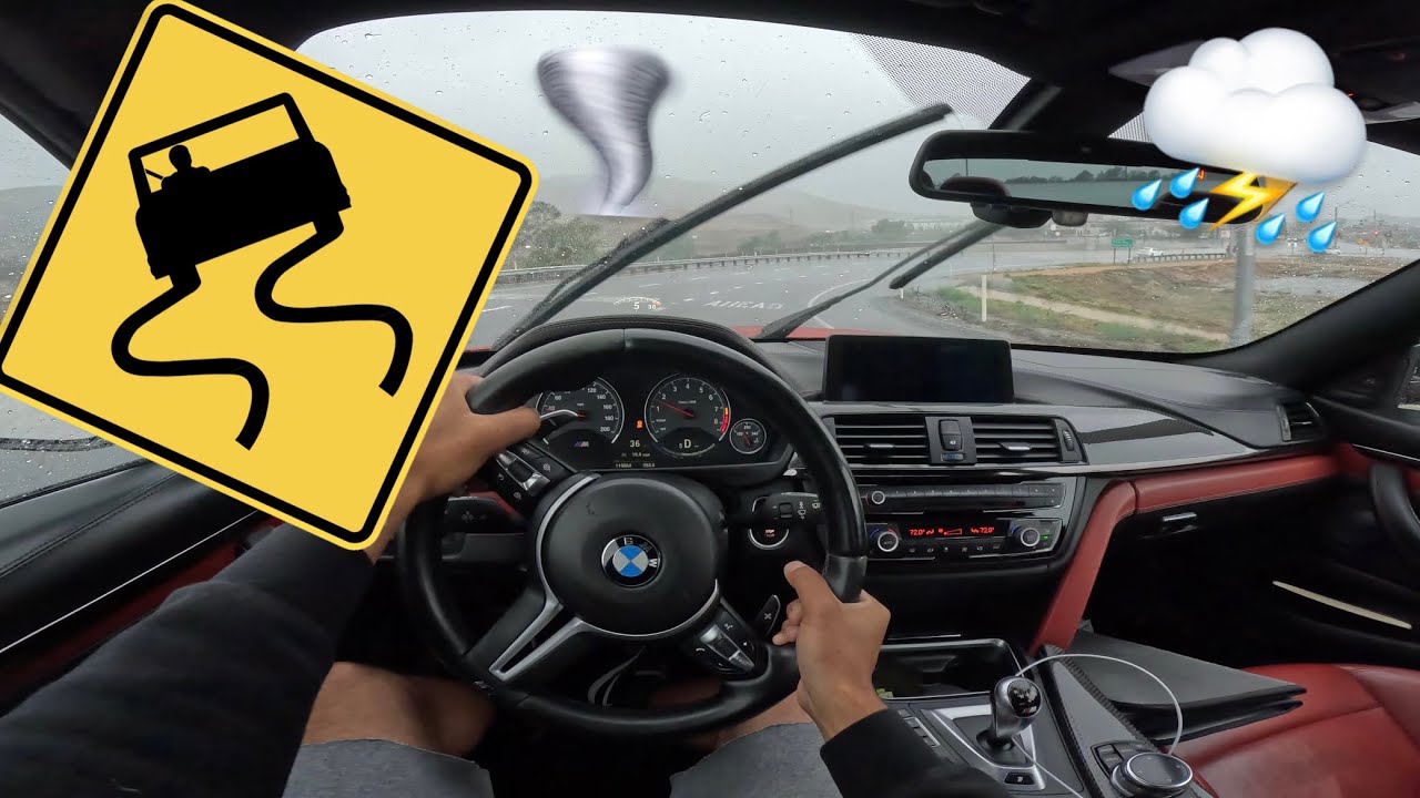 ДОЖДЛИВЫЙ ДЕНЬ M4 POV СКОЛЬЖЕНИЕ