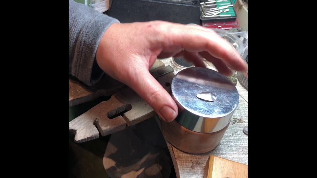 Add form to a simple silver shape before enamelling