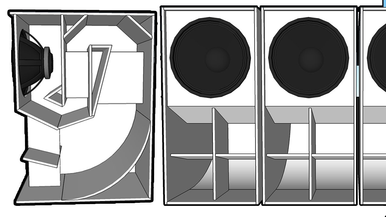 Caja de subwoofer Super Scoop de 21 pulgadas