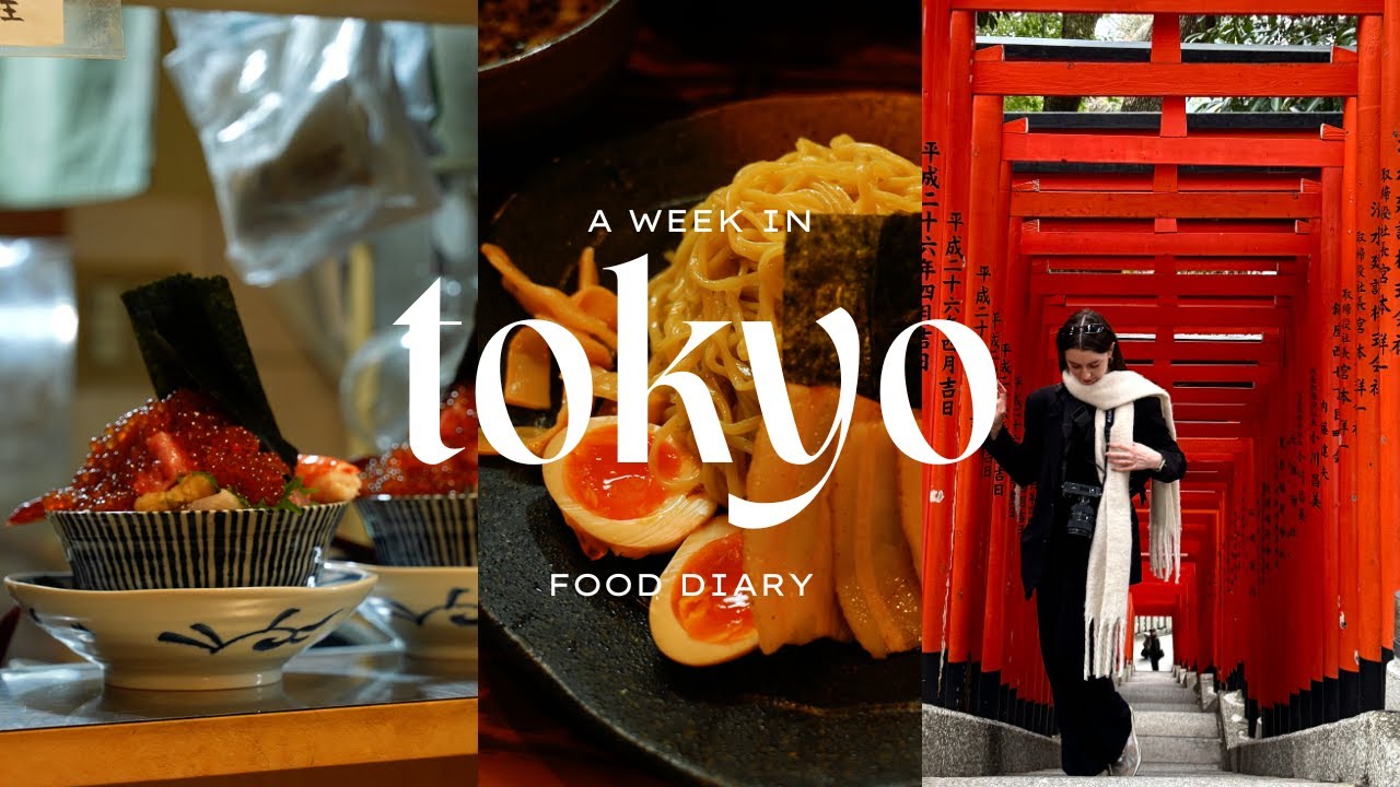a week of eating in Tokyo | donuts + ramen + vinyl cafes | 4k cinematic vlog