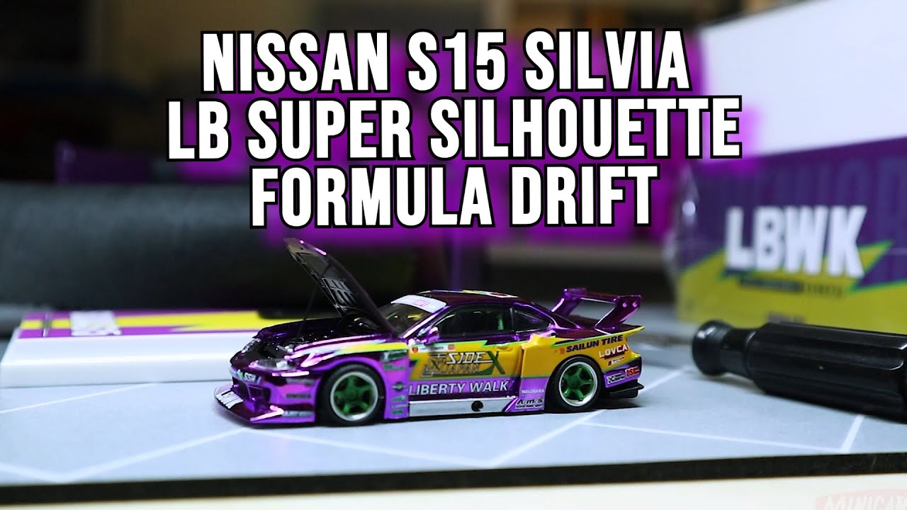 SUDAH OFFICIAL LICENSED , DIECAST TIME MICRO NISSAN S15 SILVIA LB SUPER SILHOUETTE LIBERTY WALK LBWK