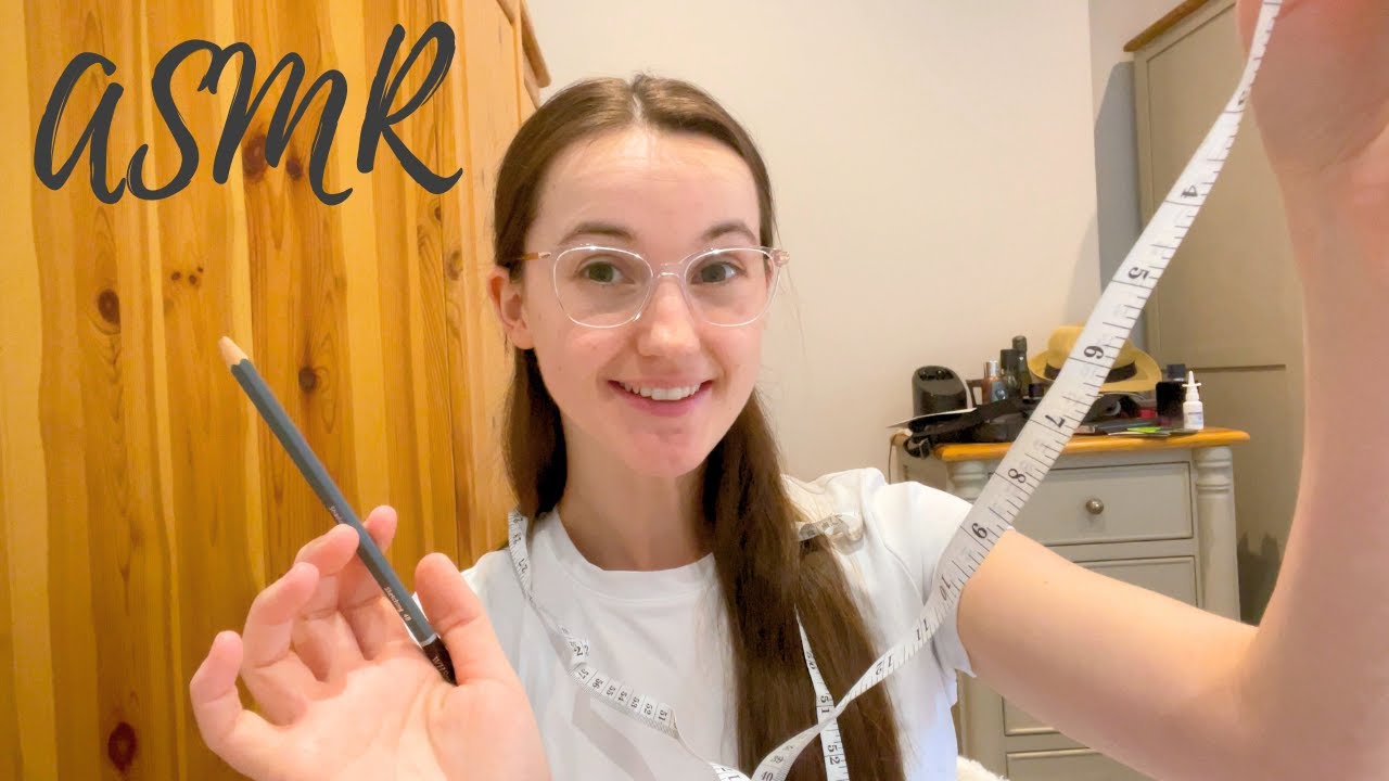 ASMR Measuring Your Face & Sketching Your Portrait Roleplay ✏️