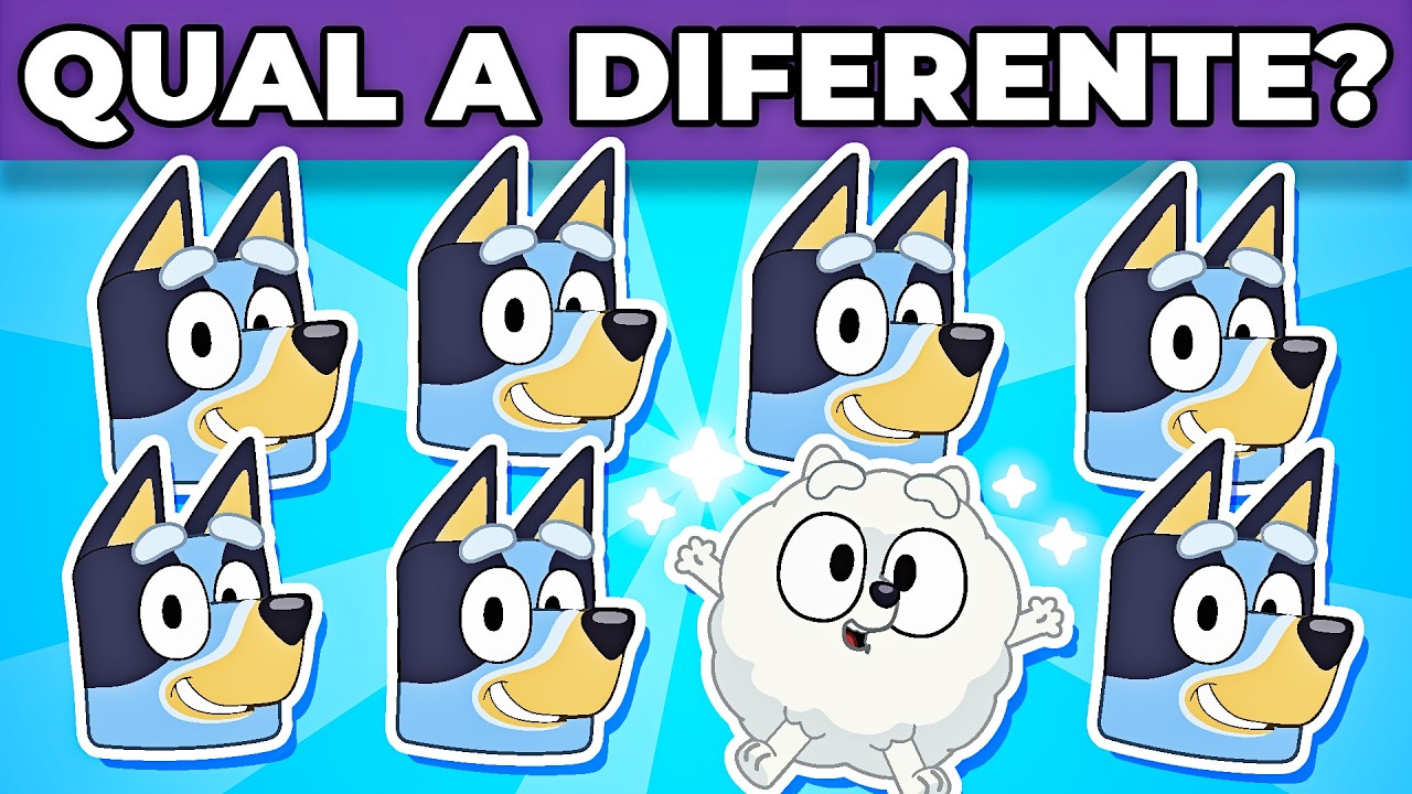 🐶🔵 BLUEY | 30 MEGA DESAFIOS (QUIZ ANIMADO) teste seus conhecimentos neste vídeo especial #macaquiz