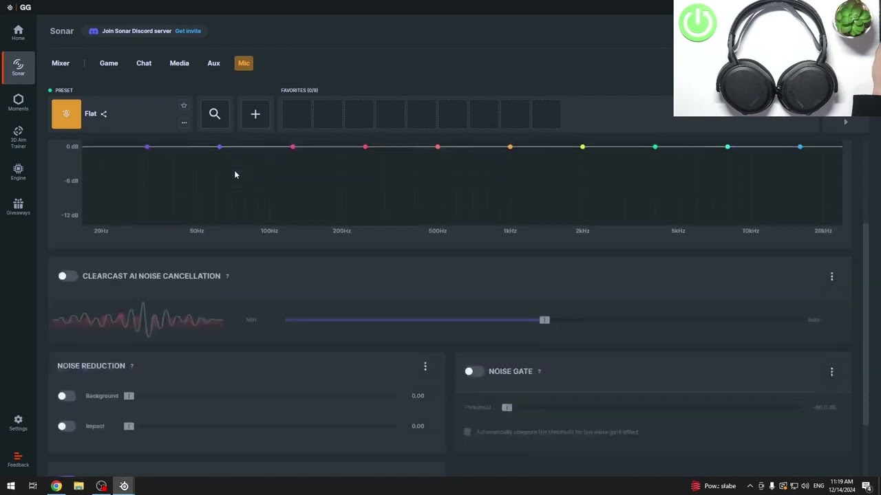 STEELSERIES Arctis 7+ – Como ajustar o noise gate no Sonar