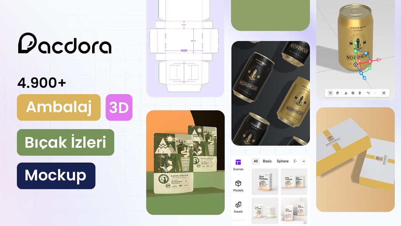 Pacdora ile Çevrimiçi Mockup ve 3D Ambalaj Tasarımı Nasıl Yapılır?