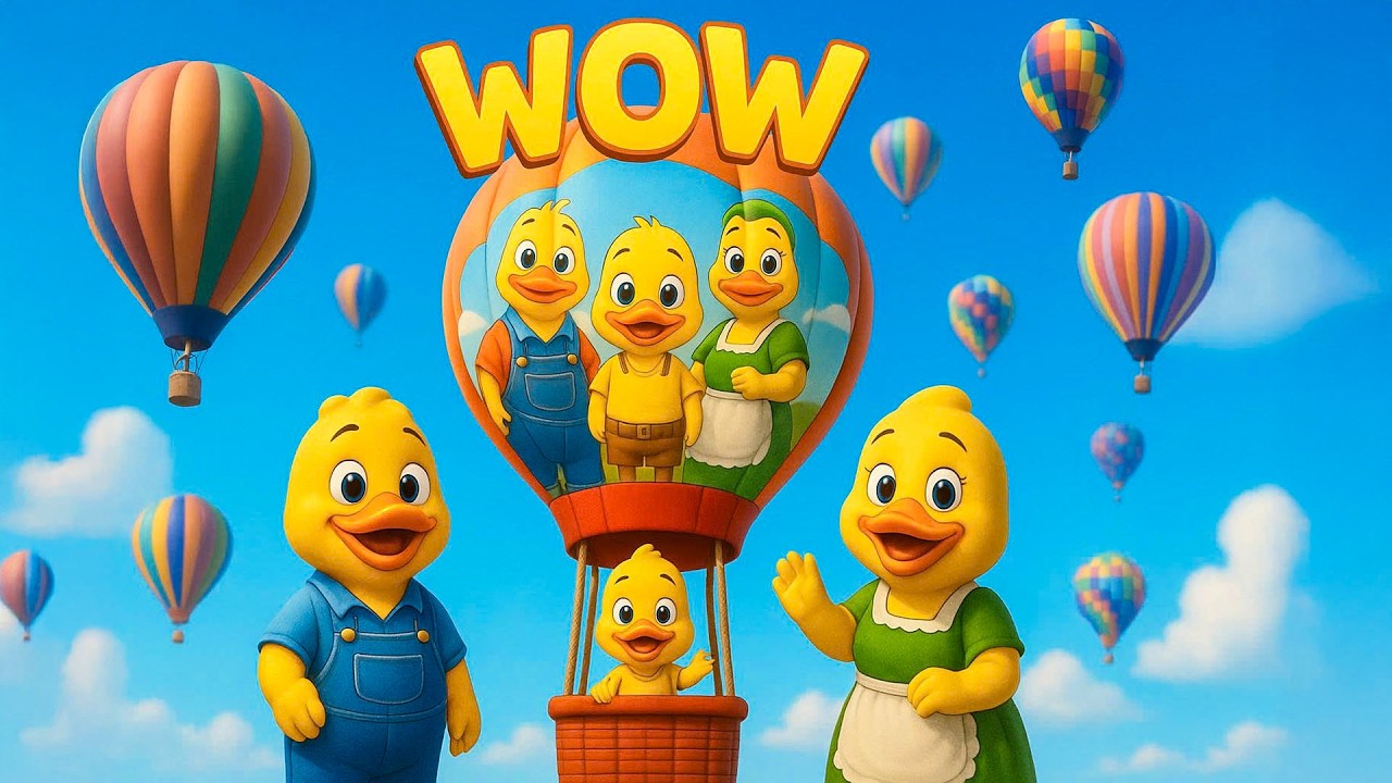 Little Duckling Wants to Fly in a Hot Air Balloon and Dad’s Sweet Surprise 🐥🎈✨