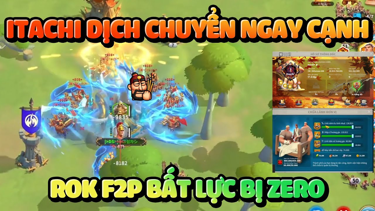 Tôi Là Nạn Nhân Của Cá Voi 1 Tỷ Điểm Sức Mạnh - Rok F2P Bị Itachi Zero Cay Thật Sự Rise of Kingdoms