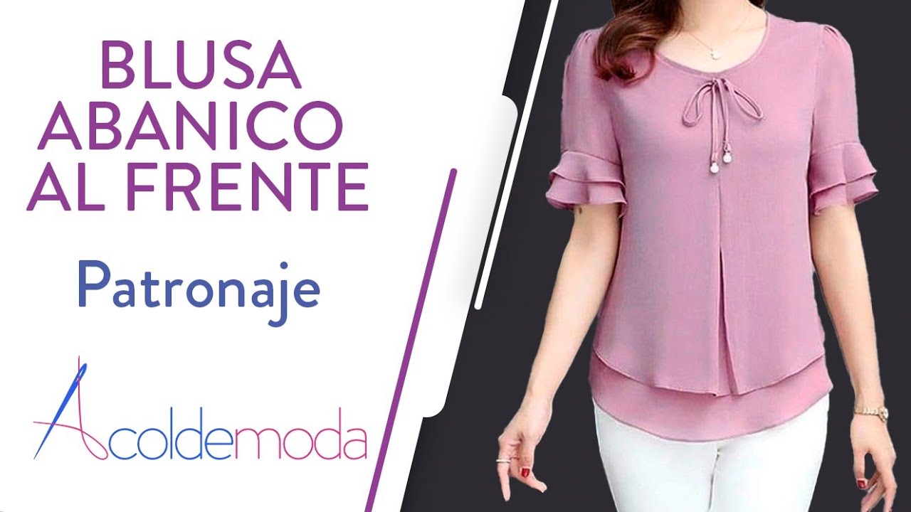 Clase 24:  Blusa Abanico al Frente | Patronaje | Curso Patronaje de Blusas
