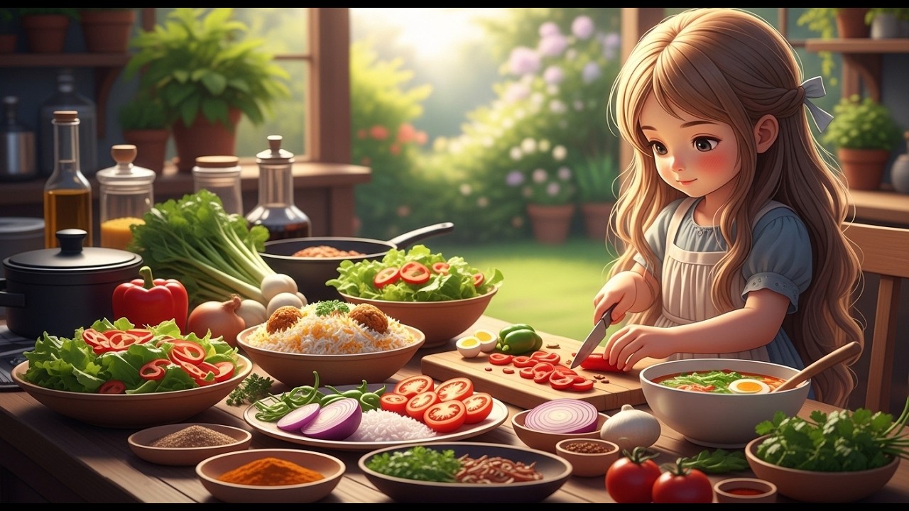 Ghibli Girl Cooking Routine | Cozy Anime Kitchen & Relaxing Food Scenes