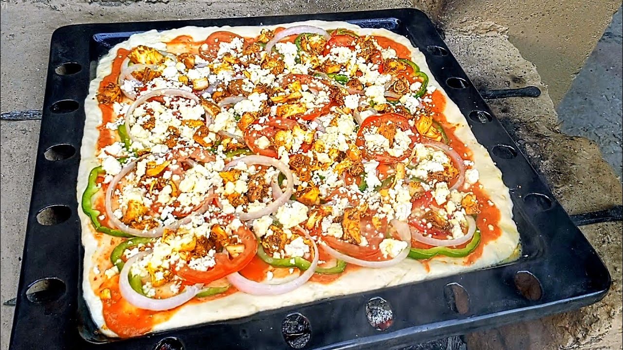 ‎No-Oven Square Pizza | Easy Homemade #pizza