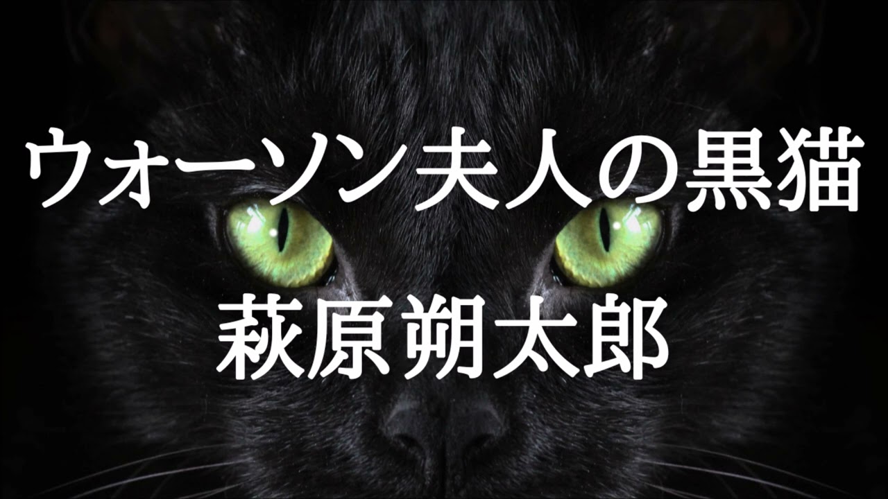 【朗読】ウォーソン夫人の黒猫　萩原朔太郎