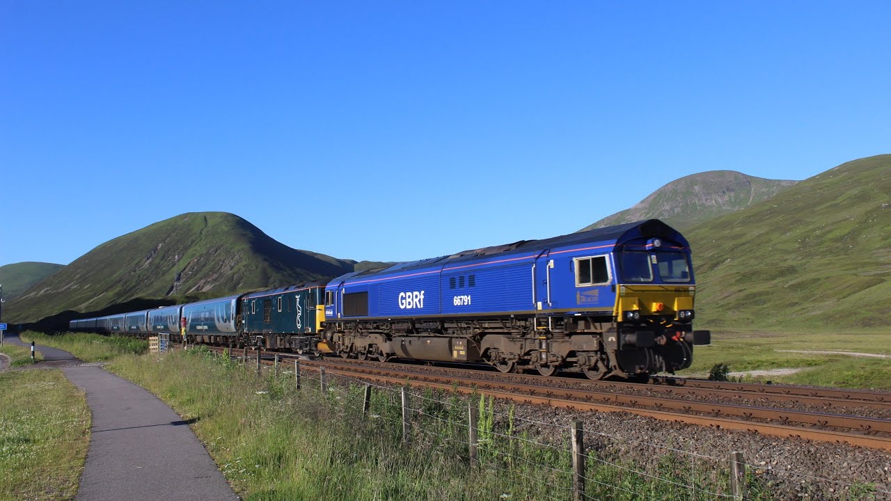 (HD) GBRf Class 66 & 73s on the Caledonian Sleeper - July 2021