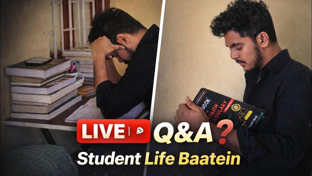 Study With Me LIVE + Q&A | SSC Preparation | Student Life