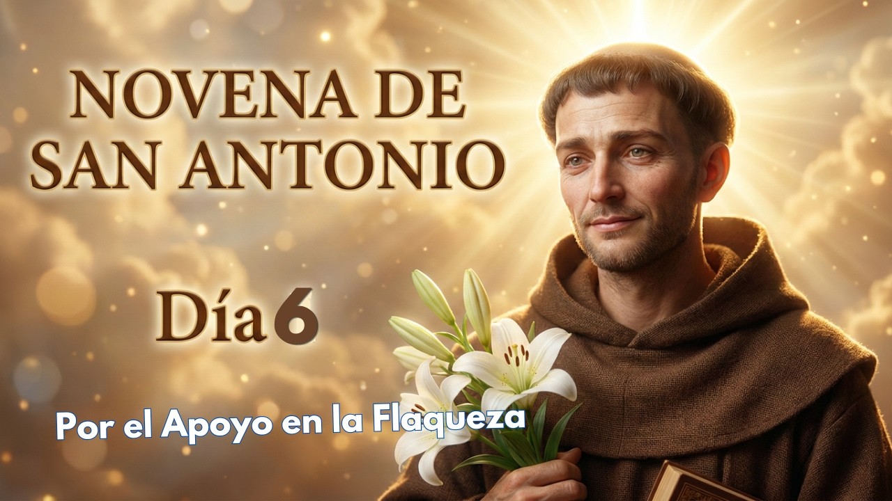 Día 6+Novena+San Antonio de Padua+Por el apoyo en la flaqueza