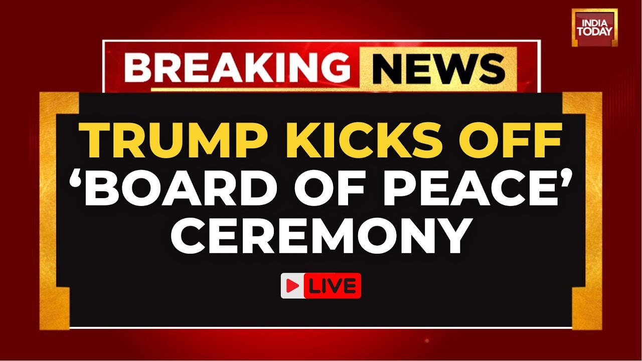 Donald Trump LIVE | Trump Kicks Off 'Board Of Peace' Ceremony | Gaza News | Trump at Davos | LIVE