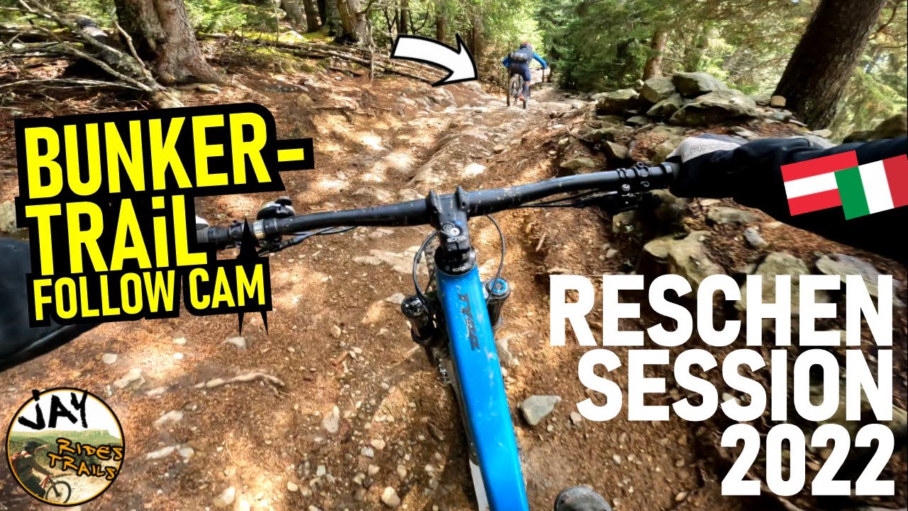 3 LÄNDER ENDURO Bunker Trail Follow Cam FULL &  RAW / Double Crash😁 Nauders Reschen Mountainbike MTB