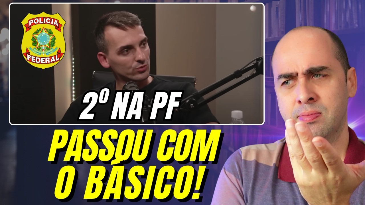 As estratégias do 2º lugar da PF (react do Bruno Horn no Profissão Policial)