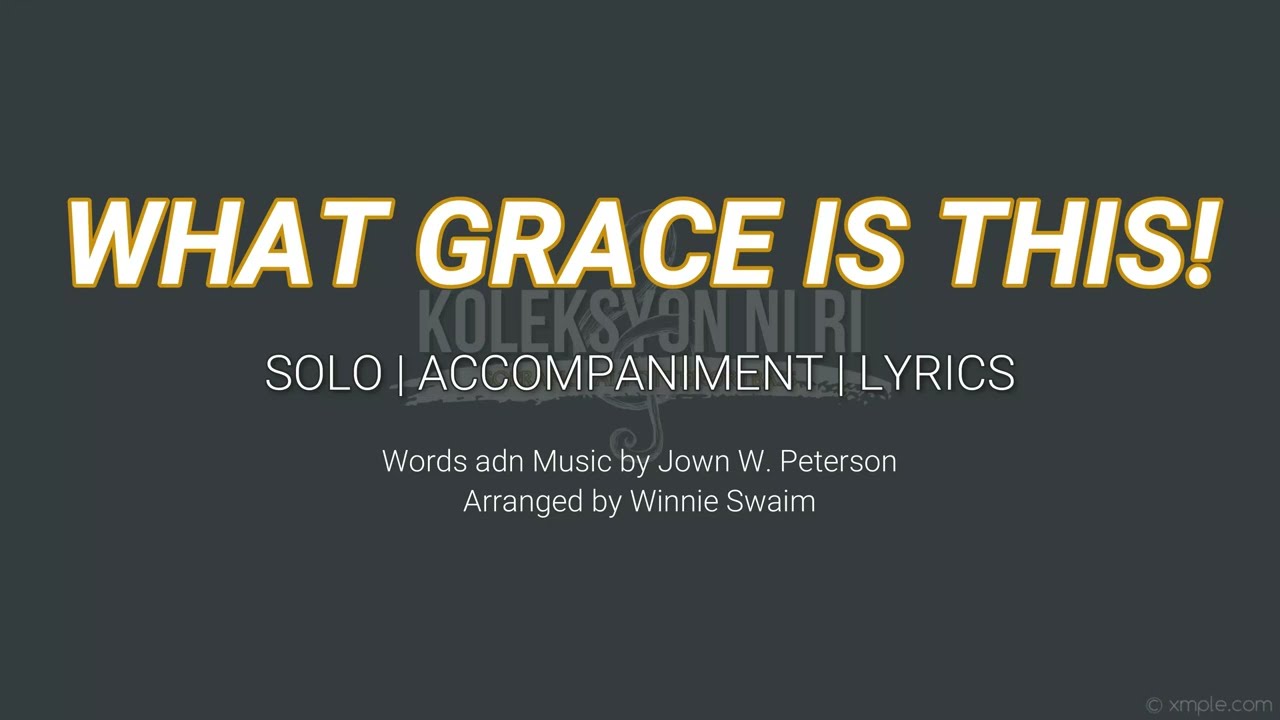 What Grace Is This! | Solo | Vocal Guide by Sis. Sweet Harder