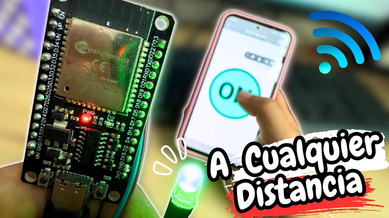 😱 Controla tu ESP32 con el M&Oacute;VIL en 5 minutos -DIY Domotic-