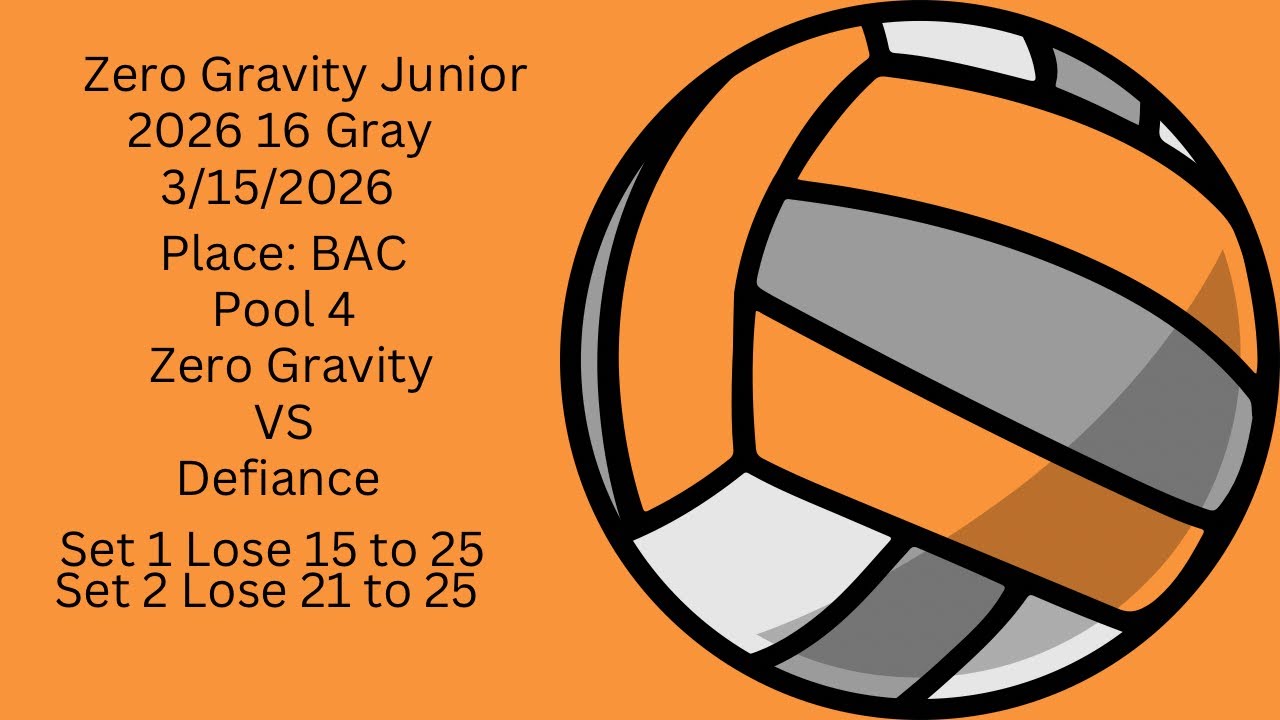 3/15/26 ZG 16 Gray VS Defiance