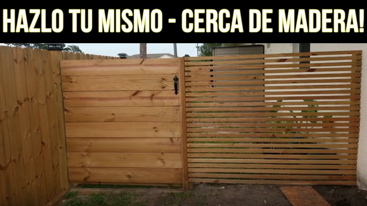 Hazlo Tu Mismo! - Instala Una Cerca de Madera Moderna