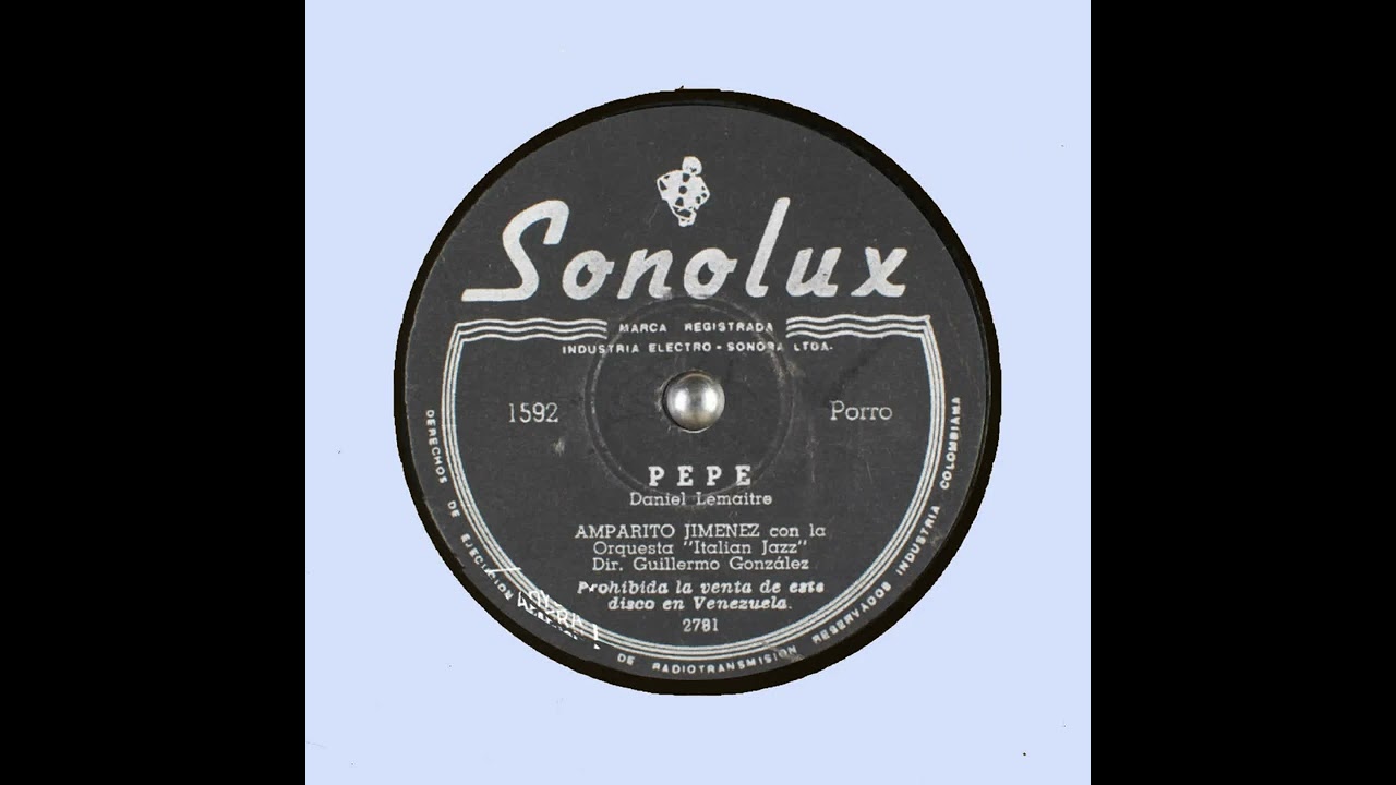 PEPE   Amparito Jimenez Orq Italian Jazz